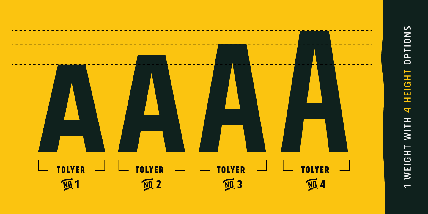 Example font Tolyer No.1 #14